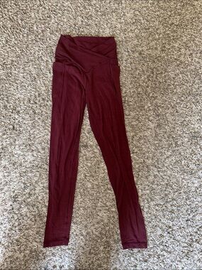 OFFLINE by Aerie Real Me Xtra 7/8 Hi Rise Burgundy Leggings - Women’s Small